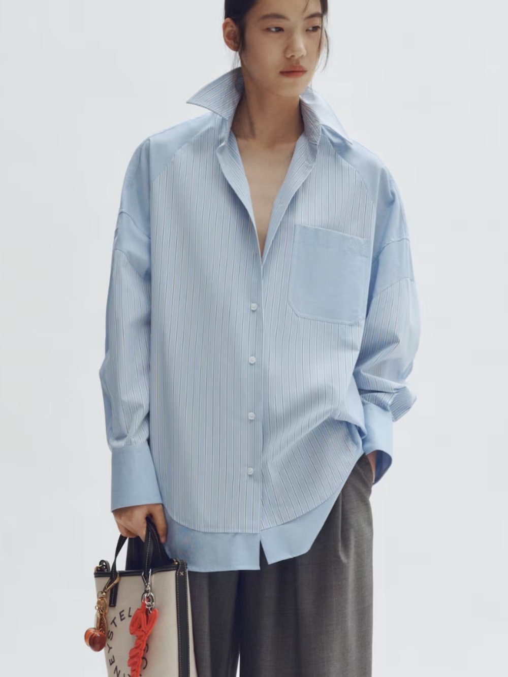 Stella McCartney & HM Light Blue oversized Shirt 2026 limited edition